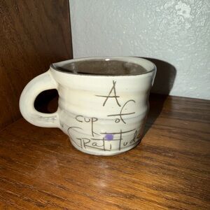 Sundance Eric & Noelle Wheel Thrown Pottery "Cup of Gratitude" Mug